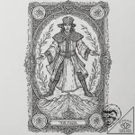 Tarot card (e.g., the fool, the magician, dea… – tattoo sketch (№1751385869_0, 01.07.2025 16:04) — tattoovalue.net
