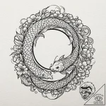 A magnifying glass focusing on a tiny detail,… – tattoo sketch (№1751386698_0, 01.07.2025 16:18) — tattoovalue.net