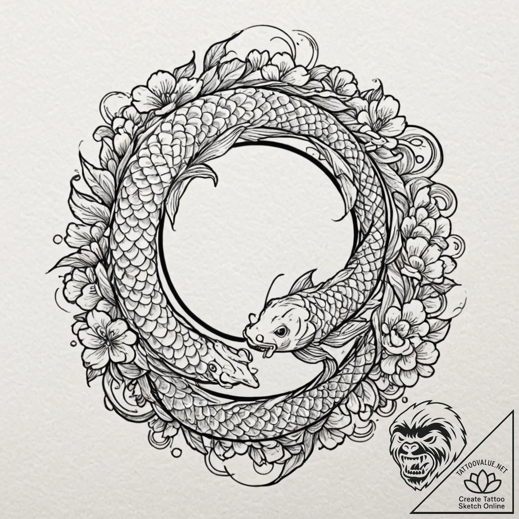 A magnifying glass focusing on a tiny detail,... - tattoo sketch (№1751386698_0, 01.07.2025 16:18) — tattoovalue.net