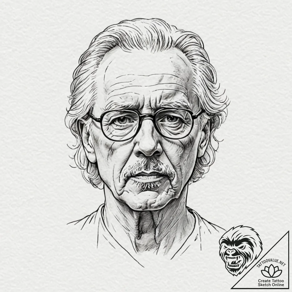 джон карпентер (john carpenter's films), tatt... - tattoo sketch (№1751387723_0, 01.07.2025 16:35) — tattoovalue.net