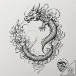 A pitcher plant, concept art for tattoo, mini… – tattoo sketch (№1751389294_0, 01.07.2025 17:01) — tattoovalue.net