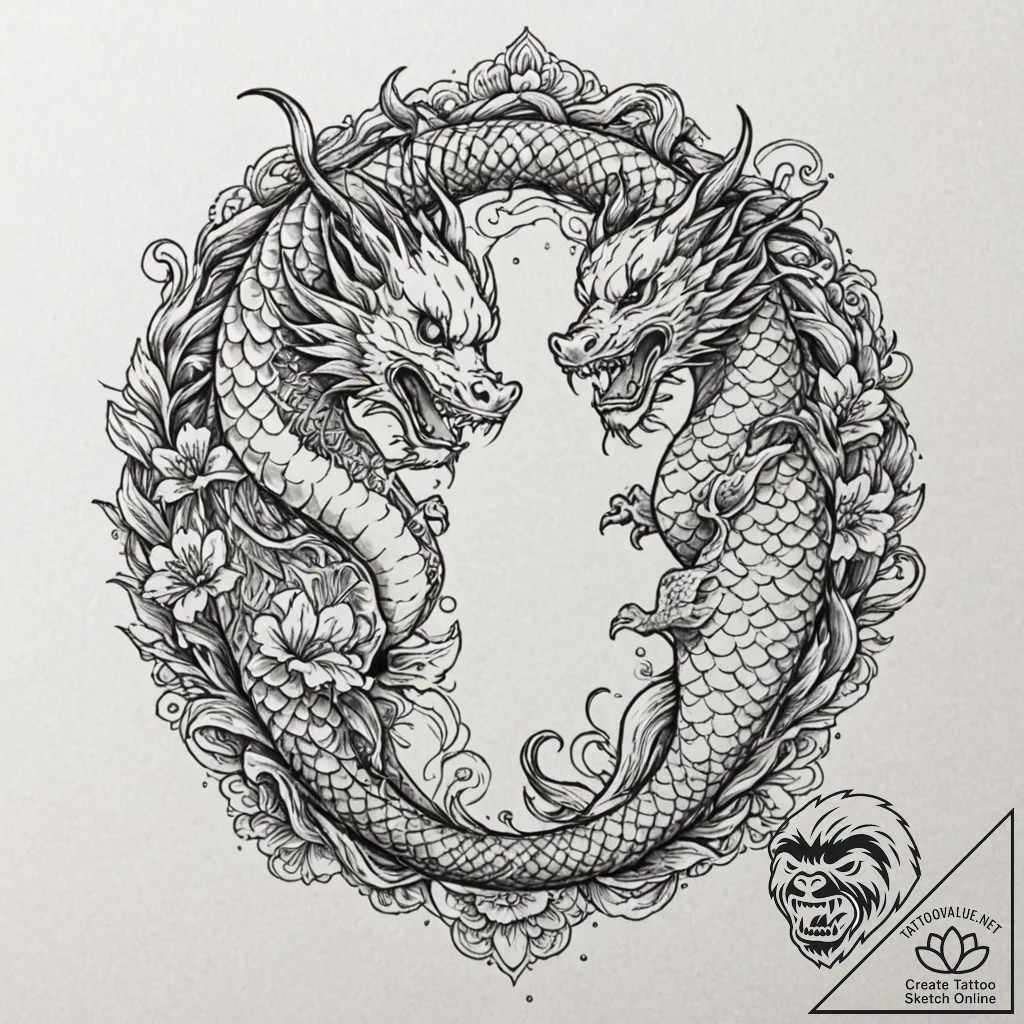 A graphic novel panel of the upside-down kiss... - tattoo sketch (№1751389372_0, 01.07.2025 17:02) — tattoovalue.net
