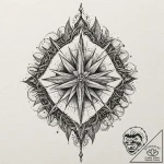 A dotwork tattoo of the five witcher signs: a… – tattoo sketch (№1751390550_0, 01.07.2025 17:22) — tattoovalue.net