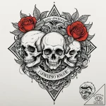 Love, ink illustration for tattoo, unique des… – tattoo sketch (№1751391344_0, 01.07.2025 17:35) — tattoovalue.net