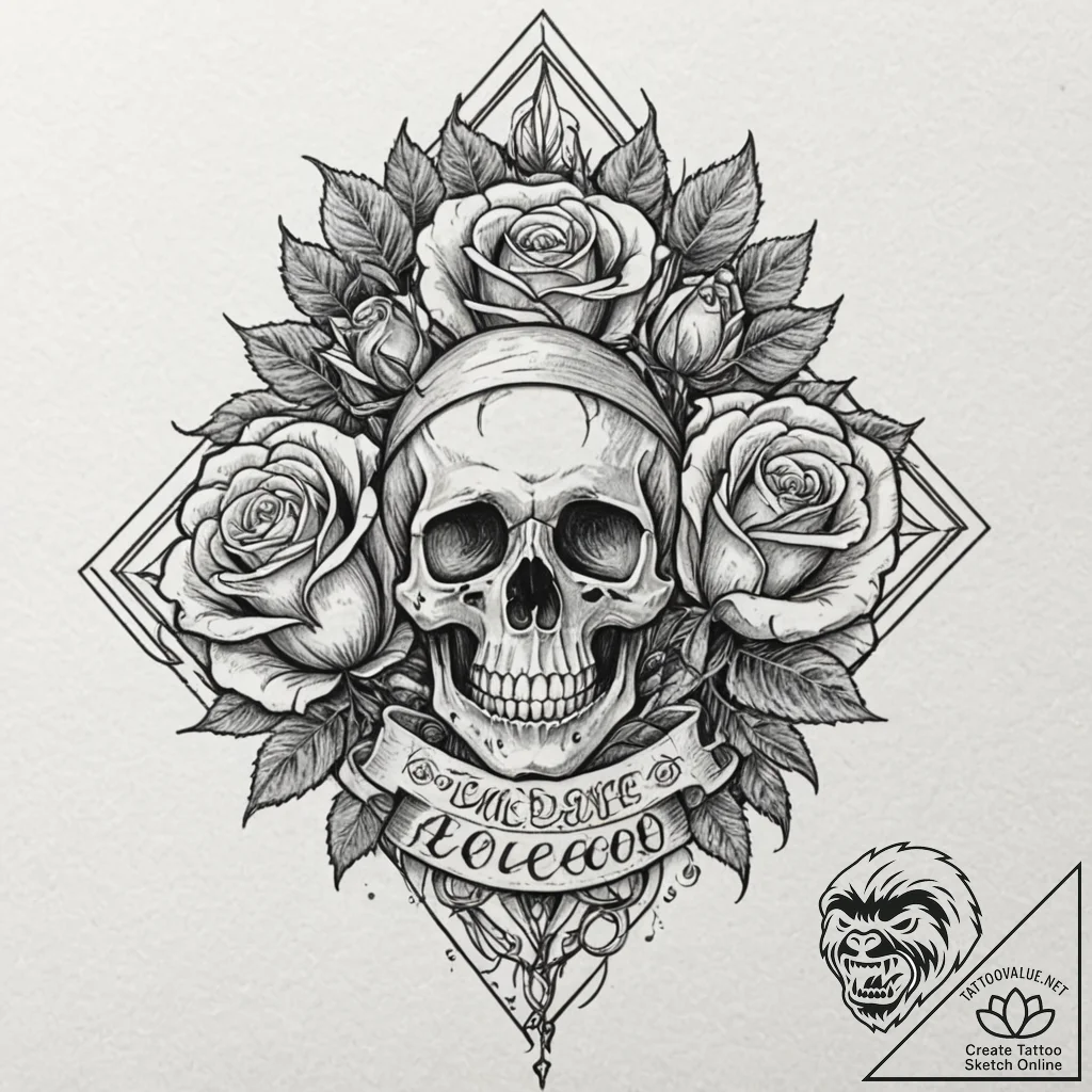 Sky, tattoo sketch design, chicano tattoo sty... - tattoo sketch (№1751393747_0, 01.07.2025 18:15) — tattoovalue.net