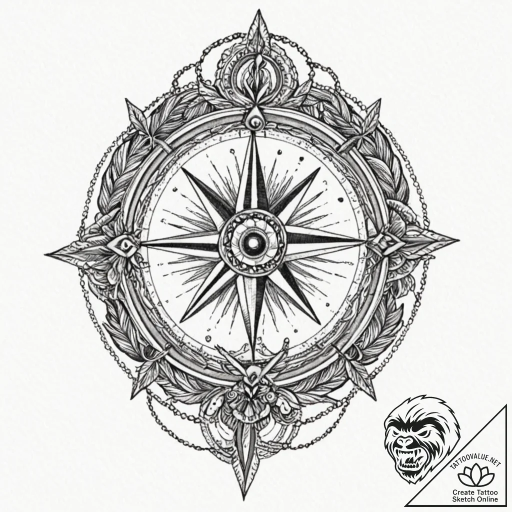 Target, tattoo flash sheet design, old school... - tattoo sketch (№1751394295_0, 01.07.2025 18:24) — tattoovalue.net