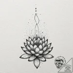 A single burning match, tattoo line art, dotw… – tattoo sketch (№1751395155_0, 01.07.2025 18:39) — tattoovalue.net