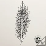 Dagger, tattoo sketch design, unique design,… – tattoo sketch (№1751395233_0, 01.07.2025 18:40) — tattoovalue.net