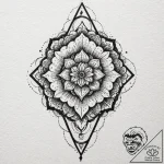 Sacred geometry sleeve, ink illustration for… – tattoo sketch (№1751395545_0, 01.07.2025 18:45) — tattoovalue.net