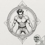 A watercolor sketch of nightcrawler teleporti… – tattoo sketch (№1751395624_0, 01.07.2025 18:47) — tattoovalue.net