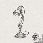 A minimalist tattoo of the pixar lamp,, tatto… – tattoo sketch (№1751396489_0, 01.07.2025 19:01) — tattoovalue.net