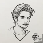 A sketch of the main character from memento,… – tattoo sketch (№1751396881_0, 01.07.2025 19:08) — tattoovalue.net