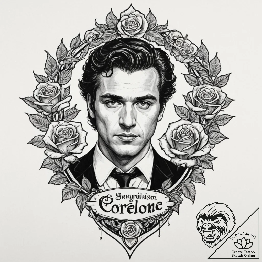 A graphic novel panel of the assassination of... - tattoo sketch (№1751400573_0, 01.07.2025 20:09) — tattoovalue.net
