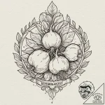 A sketch of the radish spirit from spirited a… – tattoo sketch (№1751401359_0, 01.07.2025 20:22) — tattoovalue.net