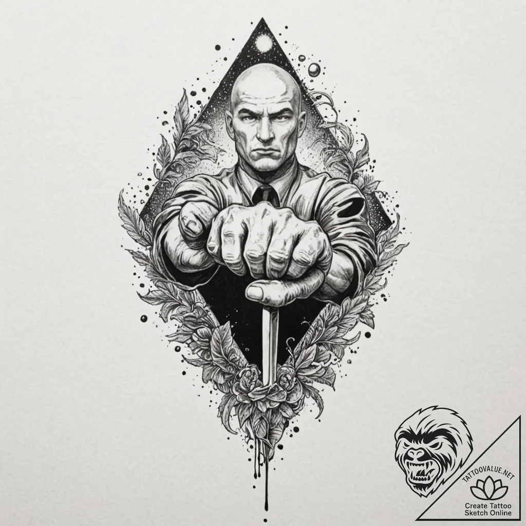 A minimalist tattoo of drax, "invisible", jus... - tattoo sketch (№1751402459_0, 01.07.2025 20:40) — tattoovalue.net
