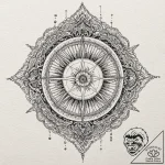 Sea, ink illustration for tattoo, highly deta… – tattoo sketch (№1751403402_0, 01.07.2025 20:56) — tattoovalue.net