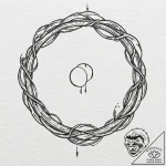 A minimalist tattoo design of the one ring, w… – tattoo sketch (№1751403559_0, 01.07.2025 20:59) — tattoovalue.net