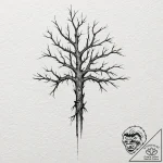 Neuron, concept art for tattoo, clear image,… – tattoo sketch (№1751405094_0, 01.07.2025 21:24) — tattoovalue.net