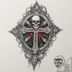 мрачная эстетика и готика (dark academia, mac… – tattoo sketch (№1751405172_0, 01.07.2025 21:26) — tattoovalue.net