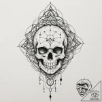 A tattoo design of the green cascading matrix… – tattoo sketch (№1751405803_0, 01.07.2025 21:36) — tattoovalue.net