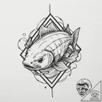 Catfish, tattoo sketch design, clear image, s… – tattoo sketch (№1751406806_0, 01.07.2025 21:53) — tattoovalue.net