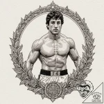 A neo-traditional portrait of rocky balboa, v… – tattoo sketch (№1751406887_0, 01.07.2025 21:54) — tattoovalue.net