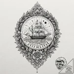A dotwork design of the spice, glowing and sh… – tattoo sketch (№1751407885_0, 01.07.2025 22:11) — tattoovalue.net
