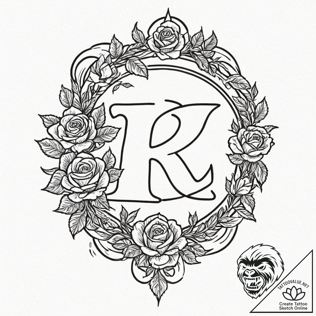 The great rune from elden ring, ink illustrat... - tattoo sketch (№1751408475_0, 01.07.2025 22:21) — tattoovalue.net