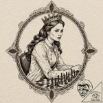A neo-traditional tattoo of the queen’s gambi… – tattoo sketch (№1751410477_0, 01.07.2025 22:54) — tattoovalue.net