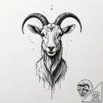 A trash polka tattoo of black phillip the goa… – tattoo sketch (№1751410721_0, 01.07.2025 22:58) — tattoovalue.net