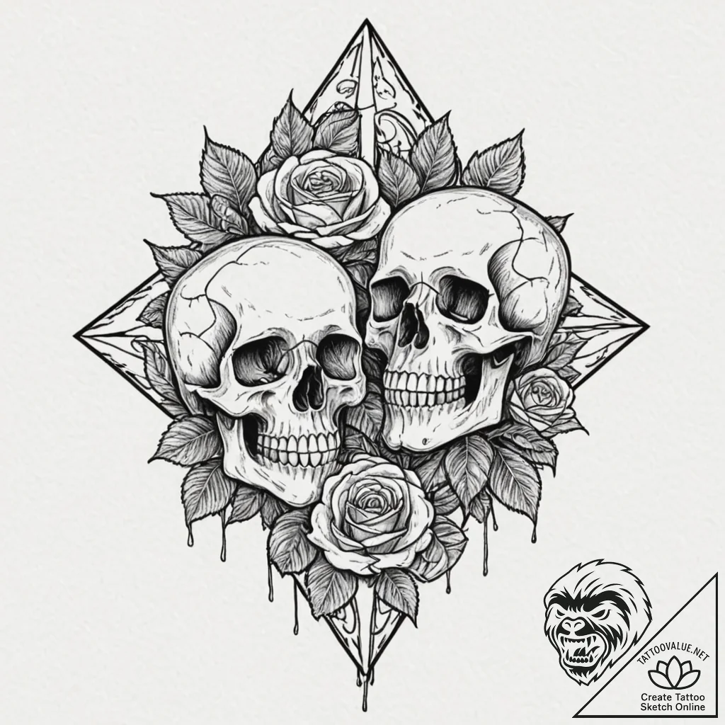 A neo-traditional tattoo of the "long live th... - tattoo sketch (№1751412713_0, 01.07.2025 23:31) — tattoovalue.net