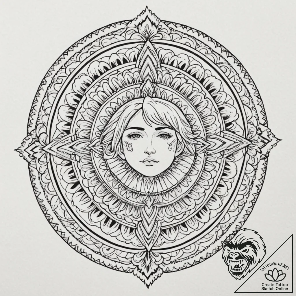 A neo-traditional portrait of griffith from b... - tattoo sketch (№1751412879_0, 01.07.2025 23:34) — tattoovalue.net
