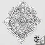 Heart, concept art for tattoo, geometric tatt… – tattoo sketch (№1751414484_0, 02.07.2025 00:01) — tattoovalue.net