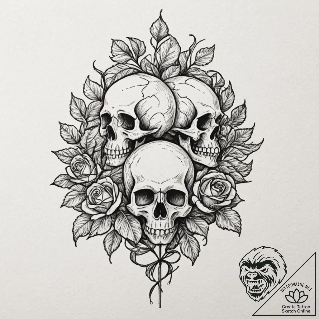 Ginkgo leaves, ink illustration for tattoo, s... - tattoo sketch (№1751414731_0, 02.07.2025 00:05) — tattoovalue.net