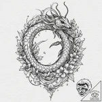 Praying mantis, concept art for tattoo, on wh… – tattoo sketch (№1751415573_0, 02.07.2025 00:19) — tattoovalue.net