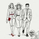 A watercolor sketch of the main characters fr… – tattoo sketch (№1751415739_0, 02.07.2025 00:22) — tattoovalue.net