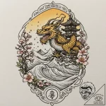 A tarot card (e.g., the fool, the hermit, the… – tattoo sketch (№1751416330_0, 02.07.2025 00:32) — tattoovalue.net