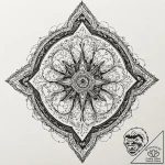 A linework tattoo of the pym particles symbol… – tattoo sketch (№1751416909_0, 02.07.2025 00:41) — tattoovalue.net