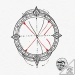 Roman numerals, artistic tattoo sketch, on wh… – tattoo sketch (№1751417246_0, 02.07.2025 00:47) — tattoovalue.net