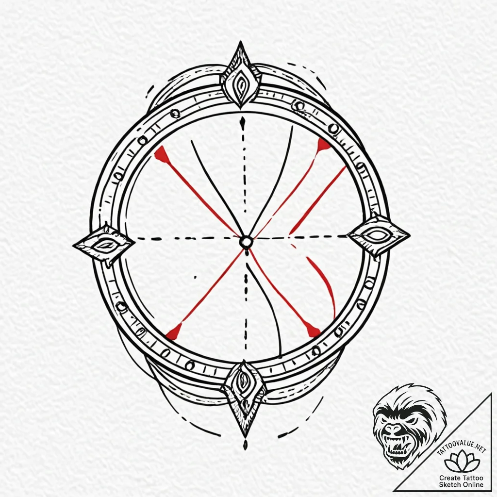 Roman numerals, artistic tattoo sketch, on wh... - tattoo sketch (№1751417246_0, 02.07.2025 00:47) — tattoovalue.net