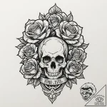 A chicano lettering tattoo of “evil is evil…. – tattoo sketch (№1751417663_0, 02.07.2025 00:54) — tattoovalue.net