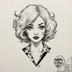 A trash polka tattoo of cruella de vil, with… – tattoo sketch (№1751418498_0, 02.07.2025 01:08) — tattoovalue.net