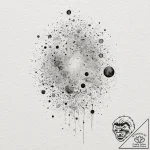 Nebula, artistic tattoo sketch, watercolor ta… – tattoo sketch (№1751419159_0, 02.07.2025 01:19) — tattoovalue.net