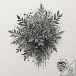 Rowan, artistic tattoo sketch, clear image, s… – tattoo sketch (№1751421747_0, 02.07.2025 02:02) — tattoovalue.net