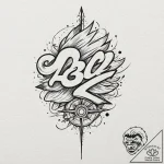 130. a graphic tattoo of the “88 mph” speed d… – tattoo sketch (№1751424003_0, 02.07.2025 02:40) — tattoovalue.net