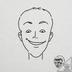 A sketch of charlie kelly’s “pepe silvia” con… – tattoo sketch (№1751425749_0, 02.07.2025 03:09) — tattoovalue.net