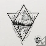 Triangle, tattoo sketch design, soft whip sha… – tattoo sketch (№1751426259_0, 02.07.2025 03:17) — tattoovalue.net