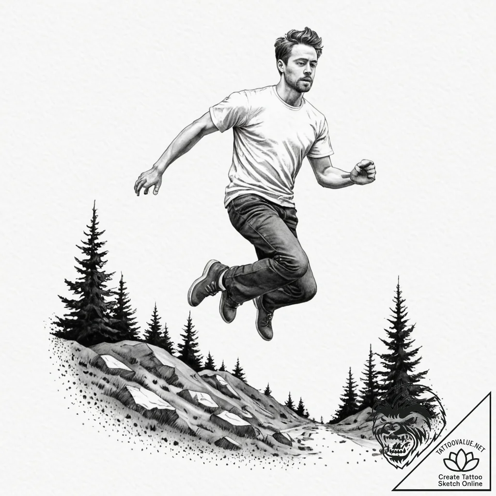 A neo-traditional tattoo of max mayfield levi... - tattoo sketch (№1751426751_0, 02.07.2025 03:25) — tattoovalue.net