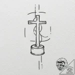 A sketch of the “world’s 2nd best lawyer” mug… – tattoo sketch (№1751430830_0, 02.07.2025 04:33) — tattoovalue.net