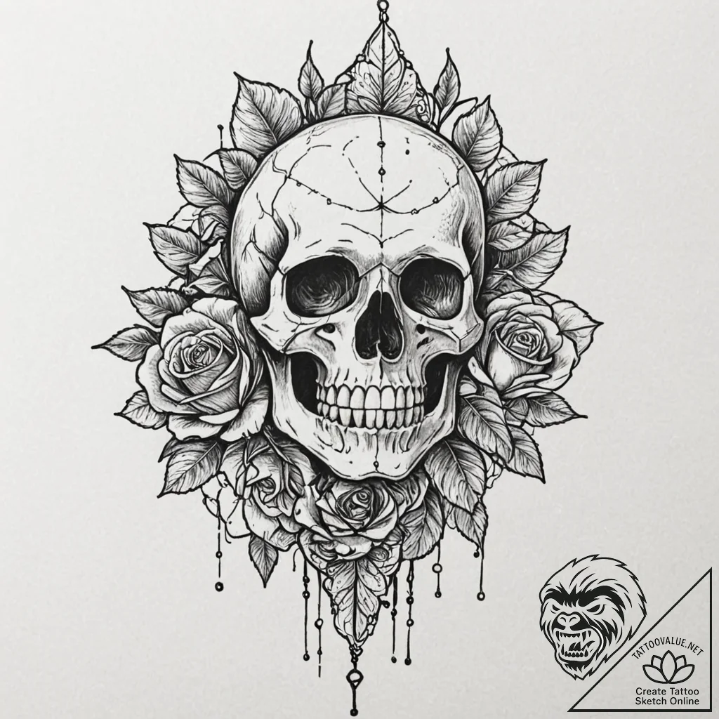 Graphic novel style portrait of a grizzled, o... - tattoo sketch (№1751431340_0, 02.07.2025 04:42) — tattoovalue.net